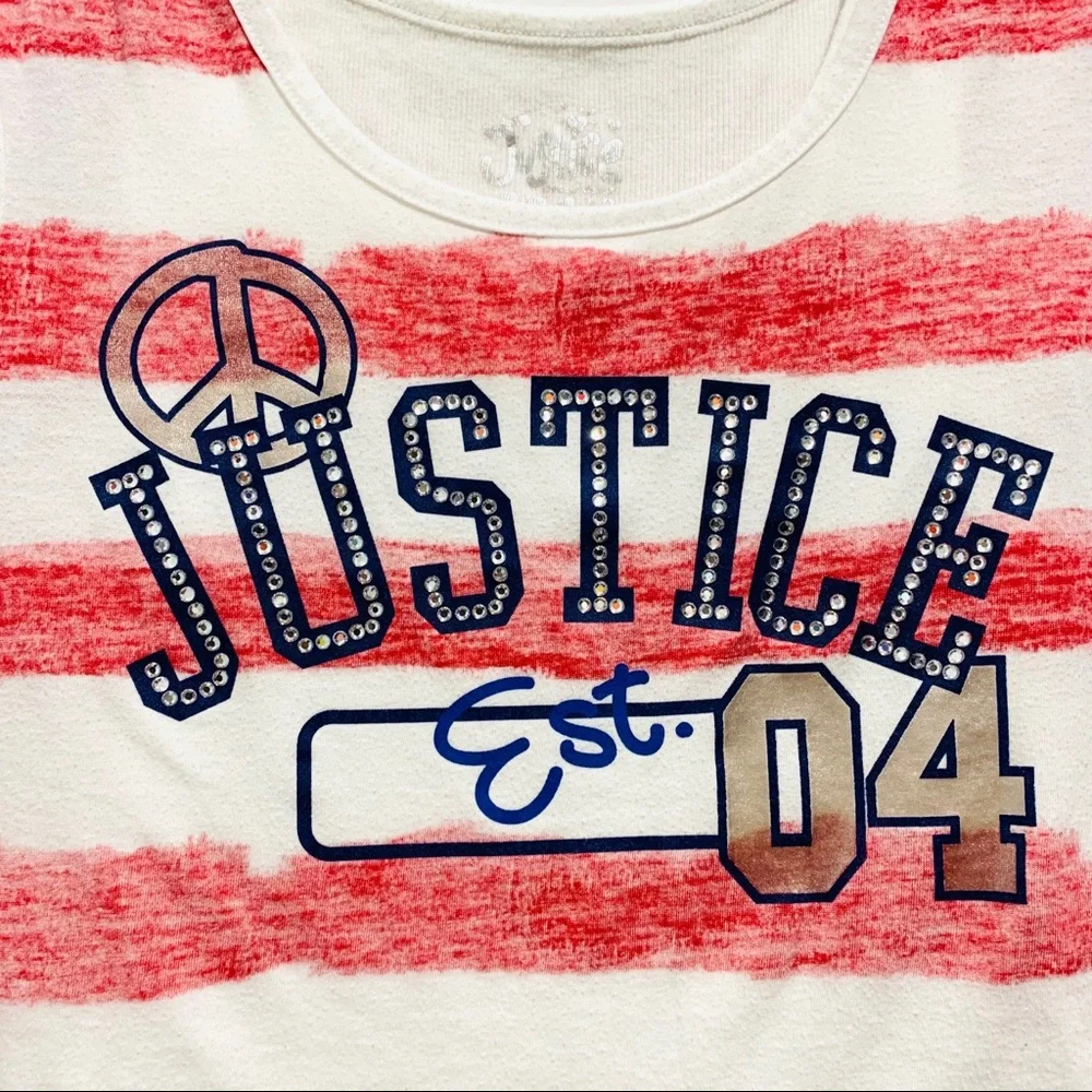 Justice Girl’s  Striped Tee Shirt
